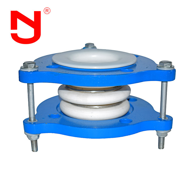 Ptfe compensatore di flangia in acciaio al carbonio resistente alla temperatura giunto di gonfiaggio / giunto di tubo ondulato in Ptfe