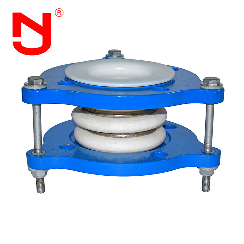 Ptfe compensatore di flangia in acciaio al carbonio resistente alla temperatura giunto di gonfiaggio / giunto di tubo ondulato in Ptfe