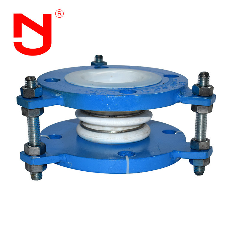 150 Psi PTFE Galvanizzato Bellows Espansione connettore eccellente resistenza chimica Acciaio al carbonio flange