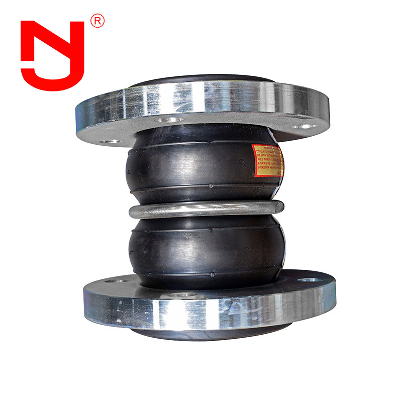 DN100 Flanged Double Sphere Rubber Expansion Joint Connection Tipo di connessione di espansione