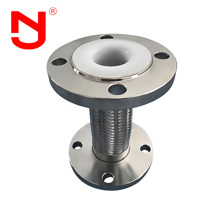 Tubo flessibile metallico corrugato intrecciato in filo di acciaio inossidabile con rivestimento in PTFE DN8-DN400 per il trasferimento di fluidi ad alte prestazioni