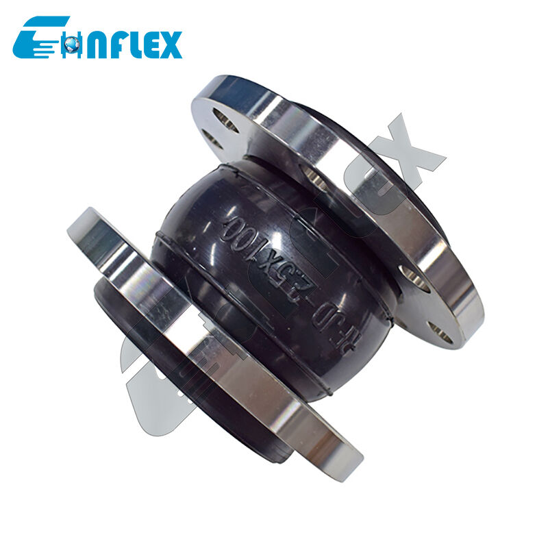 Anello di espansione in gomma con rivestimento in PTFE anticorrosione: accoppiatore flessibile anti-perdite di resistenza industriale per impianti chimici