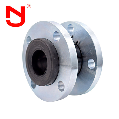 DN50 EPDM Single Sphere Rubber Expansion Joint SS304 Metal Flanged Expand Joint