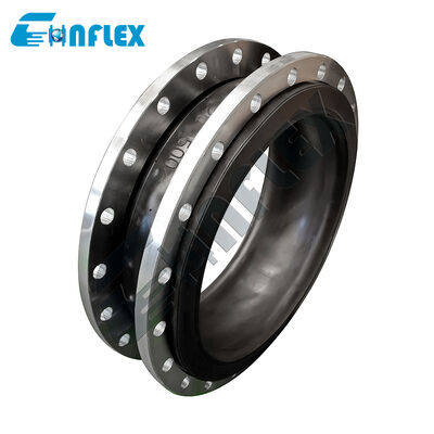 Giunto flessibile con classe di pressione multi-standard (PN16 / ANSI 150): compensatore per tubazioni rivestito in fluoropolimero resistente allo scoppio