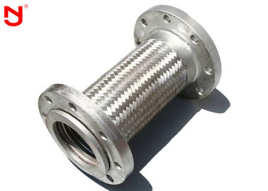 Il tubo flessibile intrecciato metallo della flangia, ha intrecciato Flex Connectors Non Vibration Noise gli ss 304